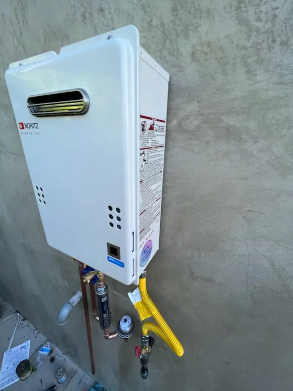 Tankless water heater installation for Sunset Plaza homes